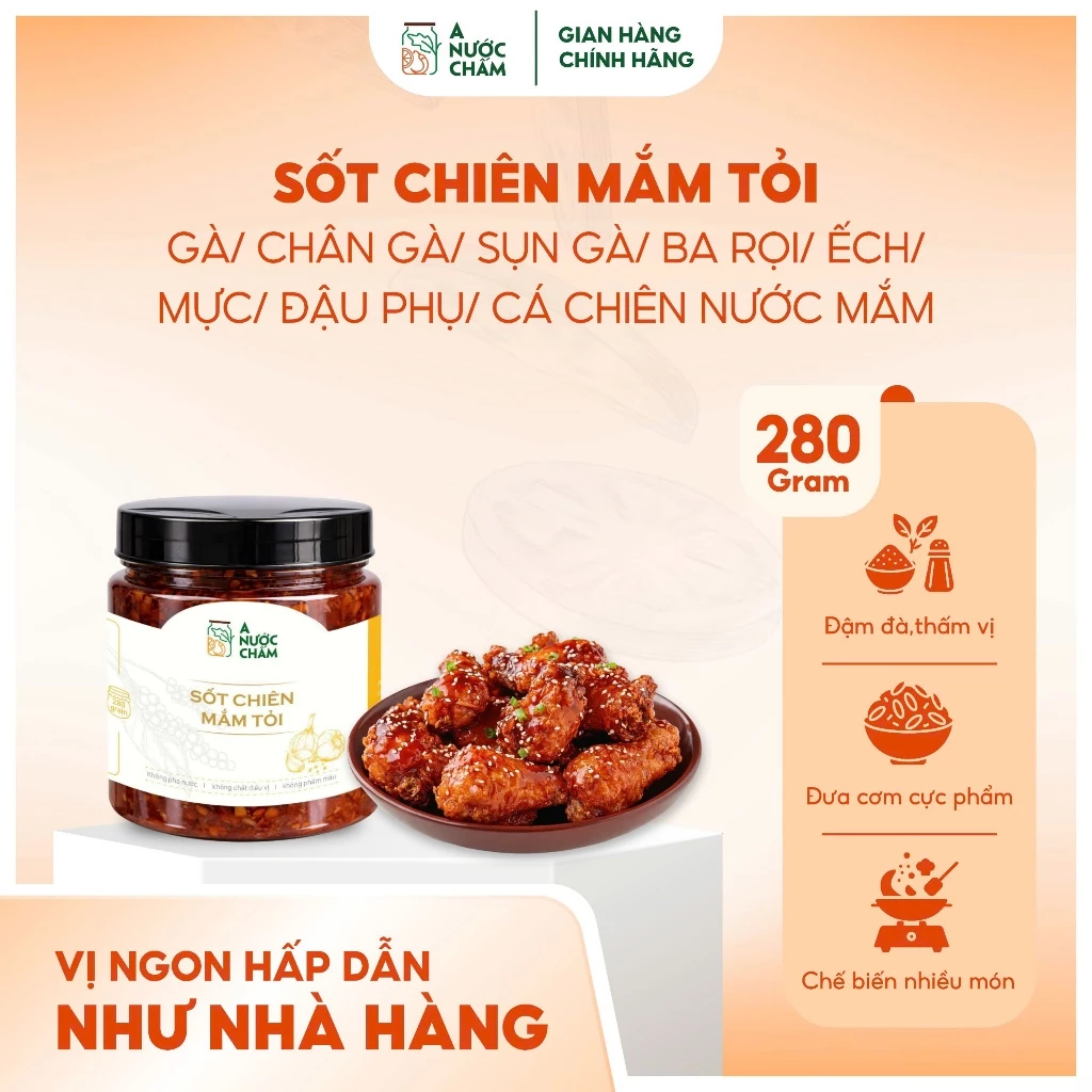 Sốt chiên nước mắm- Sốt mắm tỏi đa dụng