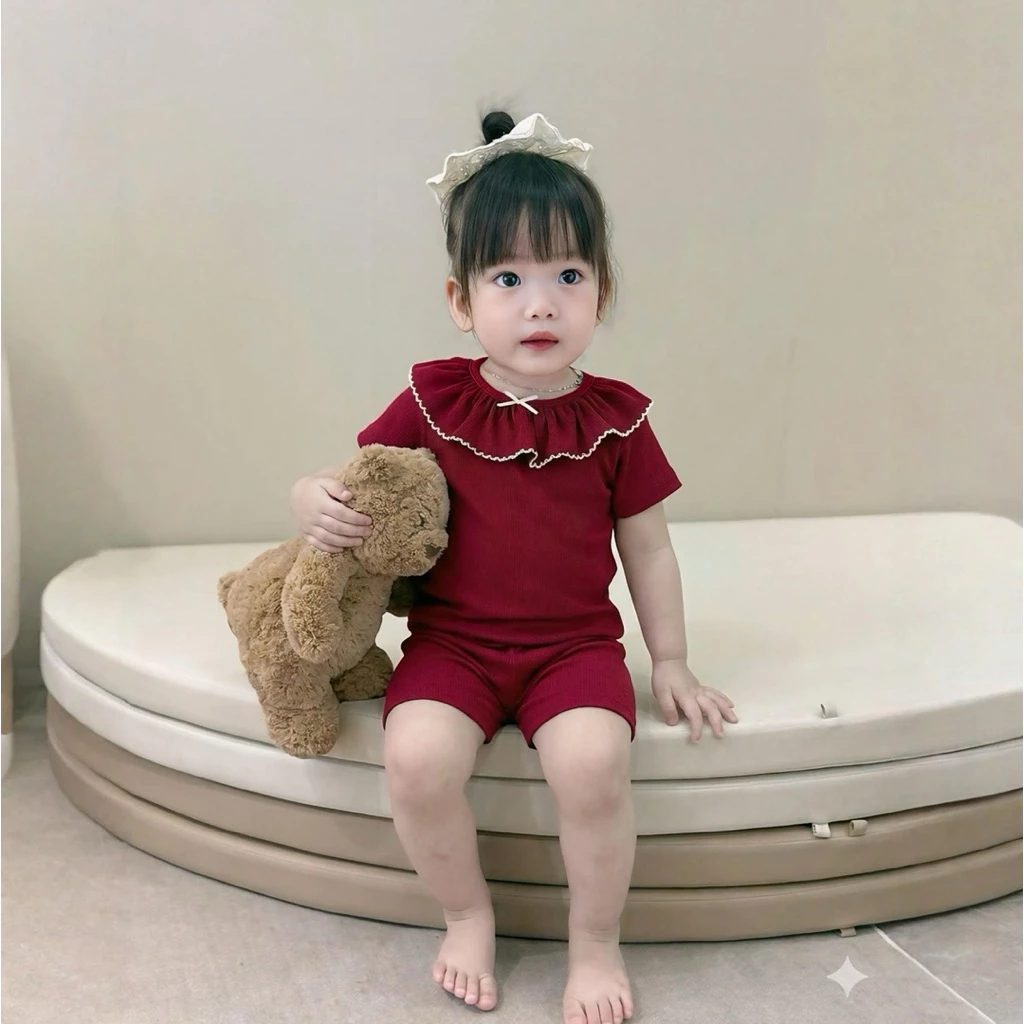 [VẢI ĐẸP] BỘ COTTON ZIP HÀN HÀNG LOẠI ĐẸP CHO BÉ GÁI MẶC MÙA HÈ -MỀM MỊN ,THOÁNG MÁT