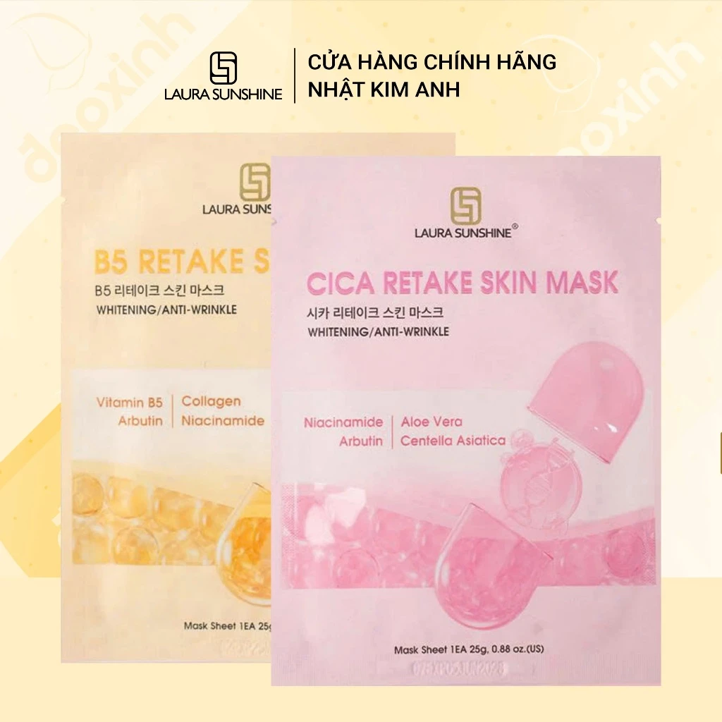 Mặt nạ dưỡng sáng da cấp ẩm Laura Sunshine Skin Mask 25g