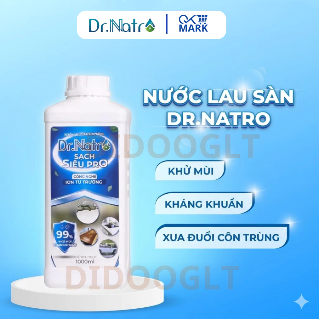 Nước Lau Sàn Đa Năng Dr Natro Công nghệ Nước Ion Từ Trường Khử Mùi Hôi Vệ Sinh Vết Bẩn Trên Sàn Nhà