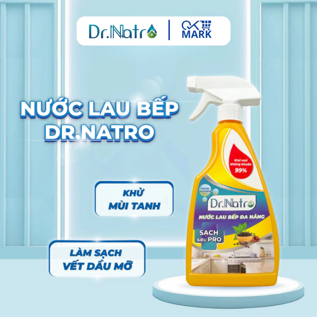 Nước Lau Bếp Dr Natro 500ml Tẩy Sạch Dầu Mỡ Chống Bám Bẩn Trên Mọi Bề Mặt - DIDOOGLT