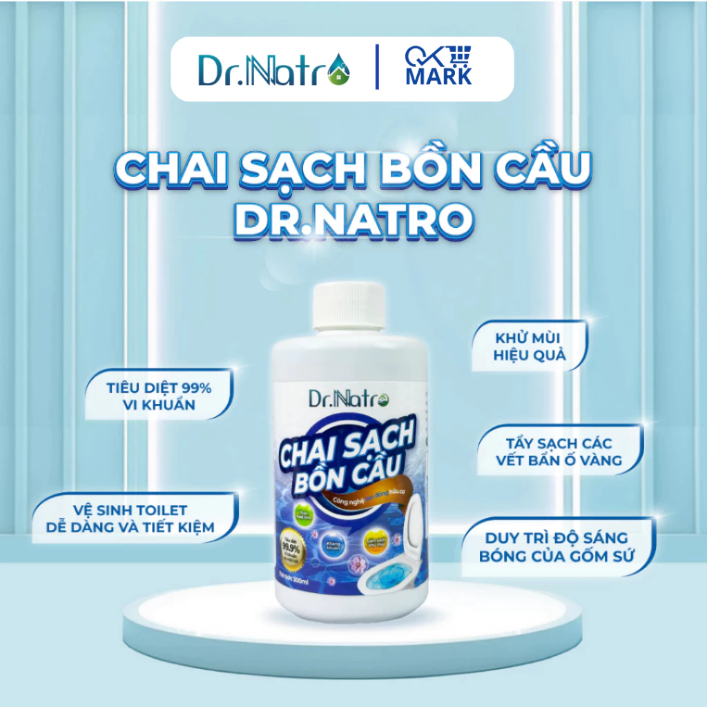 Chai Sạch Bồn Cầu Dr Natro 300ml Sạch 99% Vi Khuẩn Khử Mùi Hiệu Quả Tẩy Sạch Vết Bẩn - DIDOOGLT