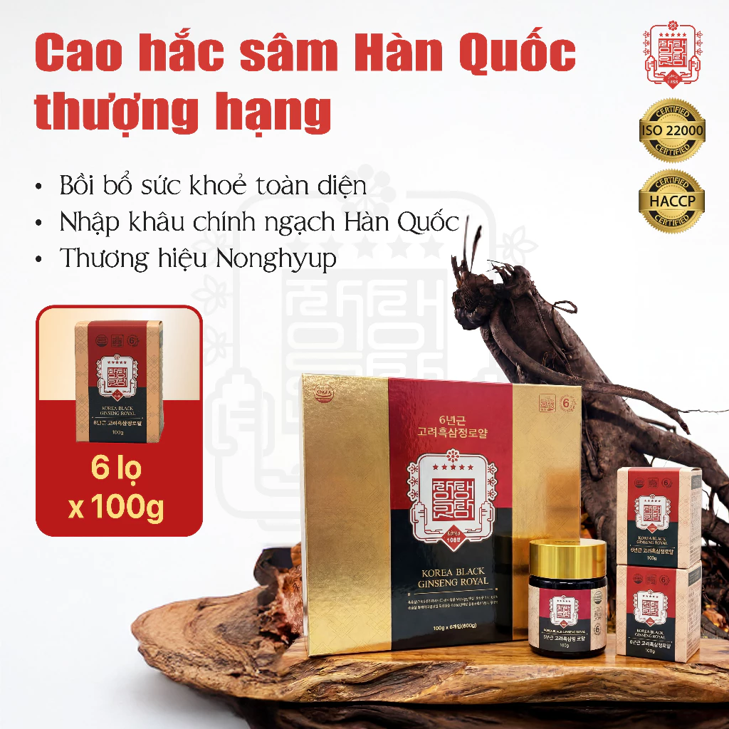 [Hàng nhập khẩu] Cao hắc sâm Hàn Quốc - Chăm sóc sức khoẻ chuyên sâu - Quà biếu tặng ông bà, cha mẹ tốt nhất
