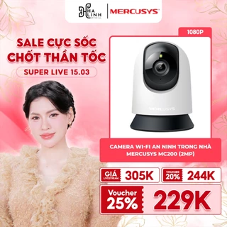 [VHL x Mercusys] Camera Wi-Fi An Ninh Mercusys MC200/MC210 | Quay 360° | Tầm Nhìn Hồng Ngoại 12m