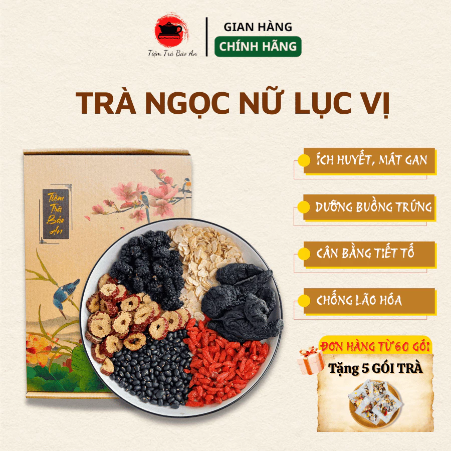 Trà Ngọc Nữ – Nội Tiết Kém, Kinh Nguyệt Không Đều? Hỗ Trợ Điều Hòa, Dưỡng Tử Cung Tự Nhiên