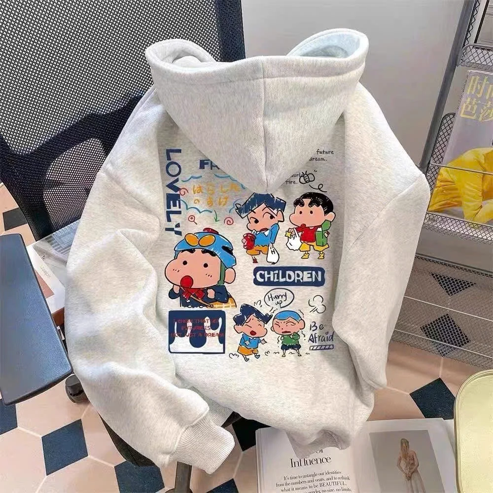 Áo Khoác Nỉ Hoodie Zip Khóa Kéo SHIN Cute Form Rộng Nam Nữ Khóa Kéo Chất Nỉ Bông Dày Dặn( Có Túi Trong)