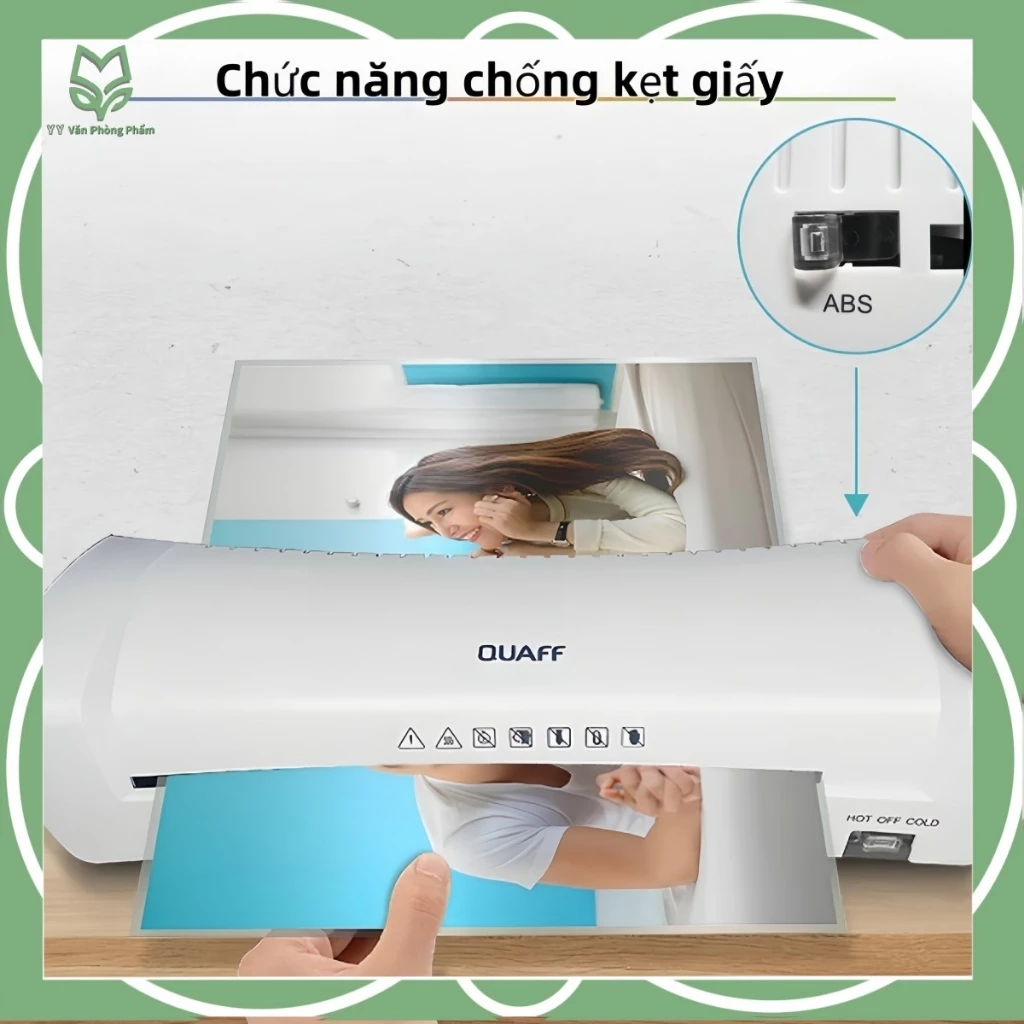 【QUAFF 】Máy ép plastic A4 QUAFF SL200 – Ép nóng/lạnh, 260W, phù hợp ép ảnh, tài liệu