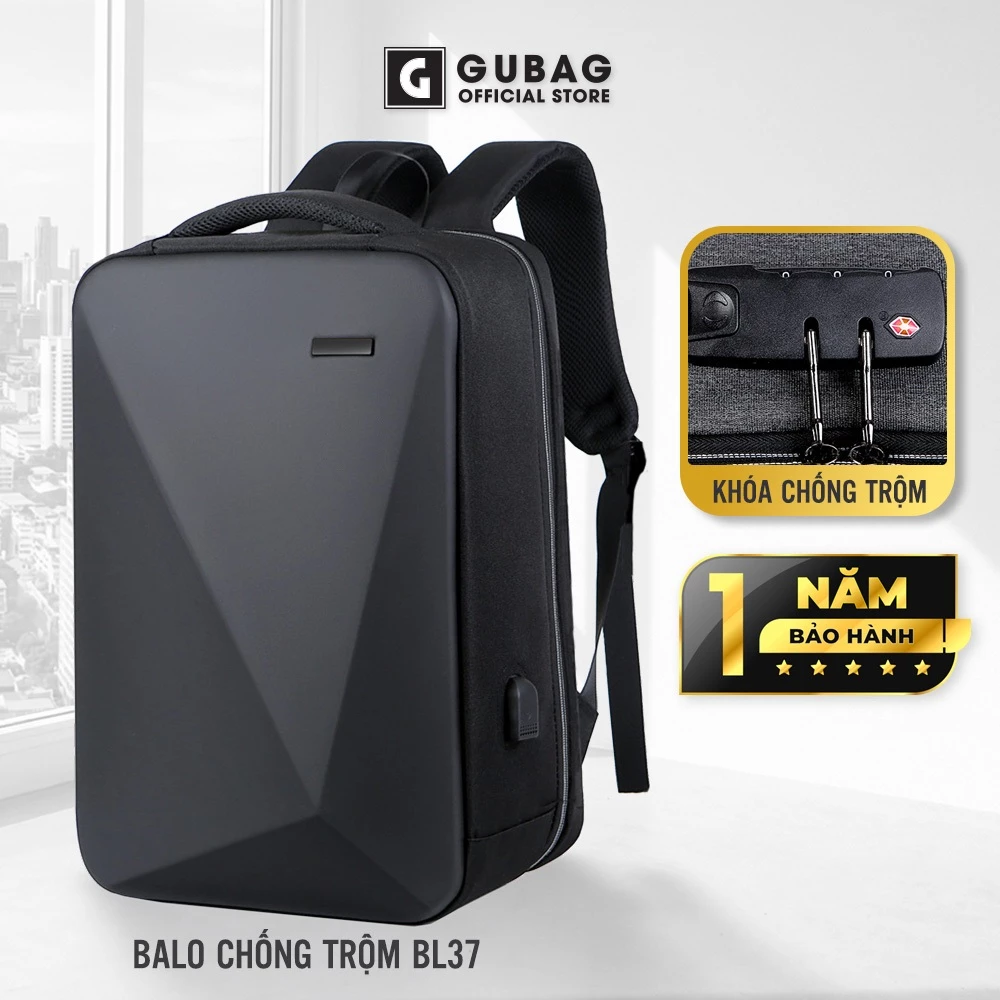 Balo laptop GUBAG chống trộm thông minh cao cấp nam nữ,công sở,chất liệu xịn,đẹp,đựng được nhiều đồ