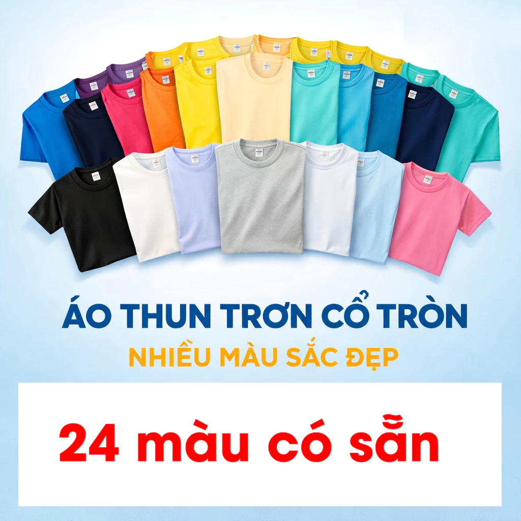 Áo Thun Ngắn Tay Cổ Tròn Andromeda Nhiều Màu Vải Dày Đẹp Mịn Trơn Nam Nữ Có Đủ Size
