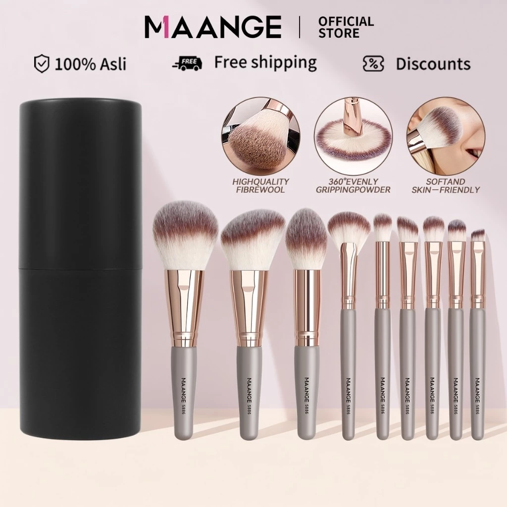 MAANGE Bộ Trang Điểm Chuyên Nghiệp 9 Cây Tặng Kèm Hộp Đựng 5886