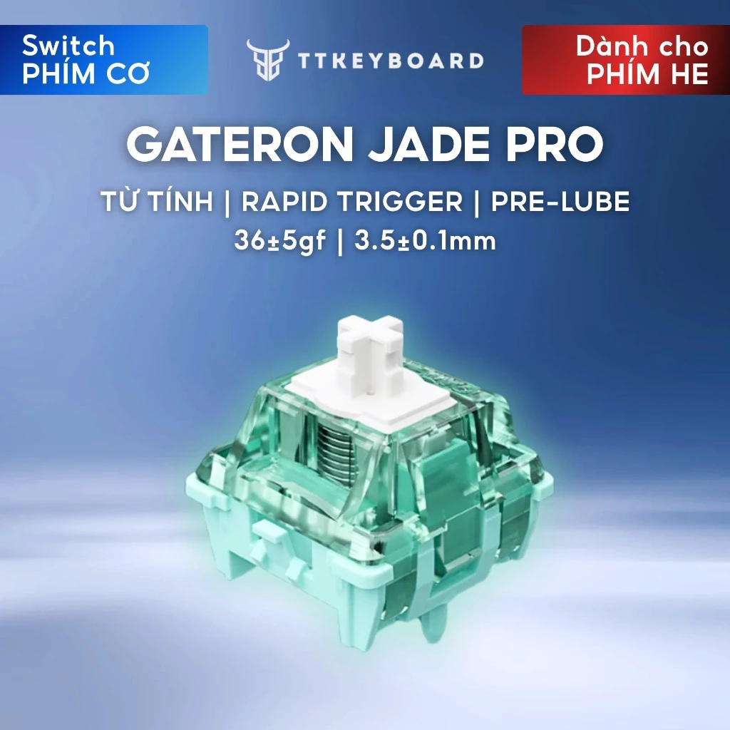 [Hỏa Tốc] Switch Từ Tính HE Gateron Magnetic Jade Pro | Linear 50g | Công Tắc Bàn Phím HE Hiệu Năng Cao | TTKeyboard