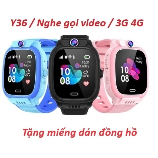 Đồng hồ định vị trẻ em Y36,w11 chống nước,định vị, nghe gọi call video2 chiều, bảo hành 12 tháng