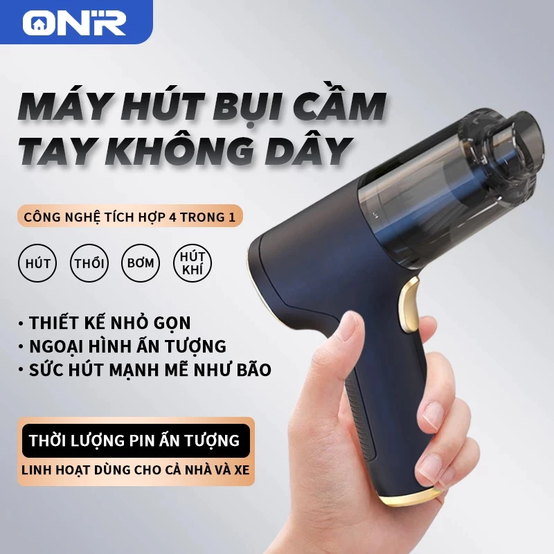 Máy Hút Bụi Cầm Tay Mini Không Dây, Di Động Đa Chức Năng Ô Tô, Thổi Và Hút Mục Đích Kép Gia Đình