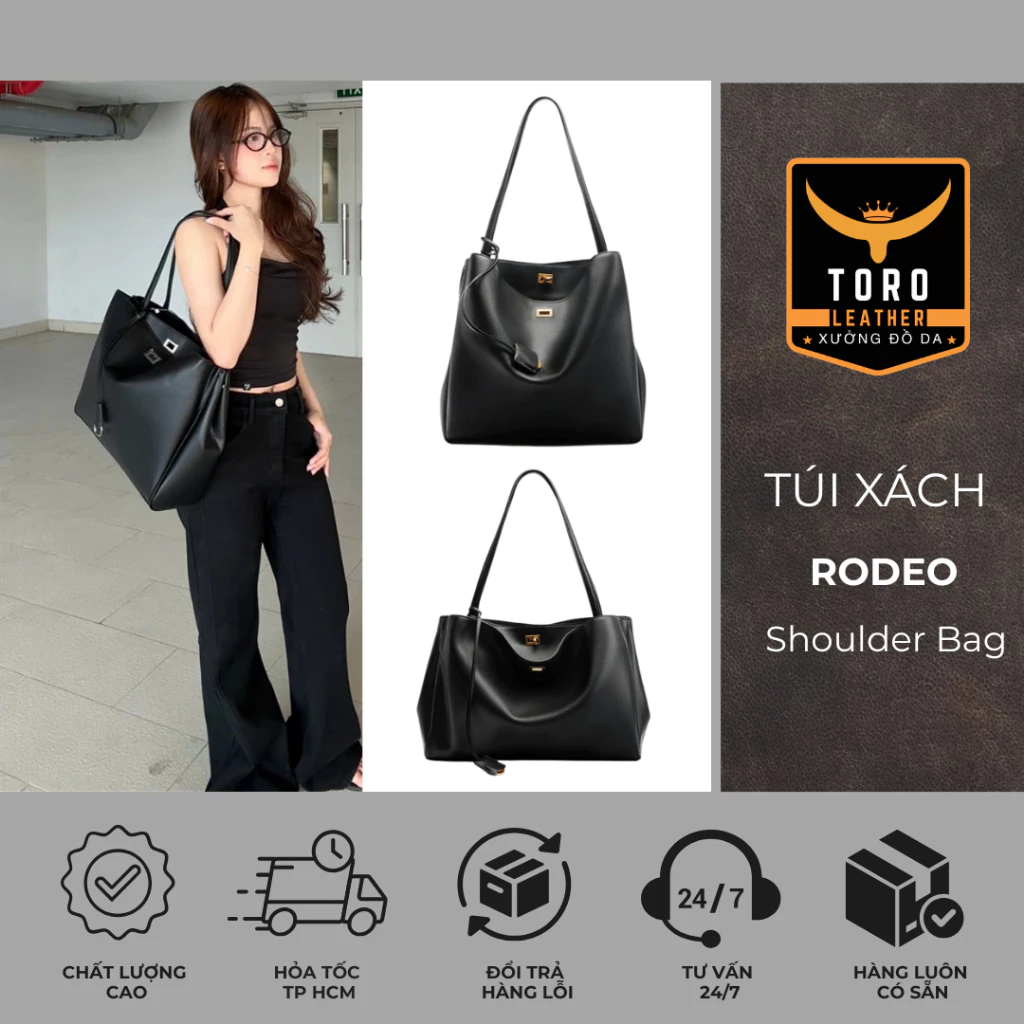 Túi Rodeo Shoulder Bag (Hàng có sẵn HCM) - Túi xách da microfiber