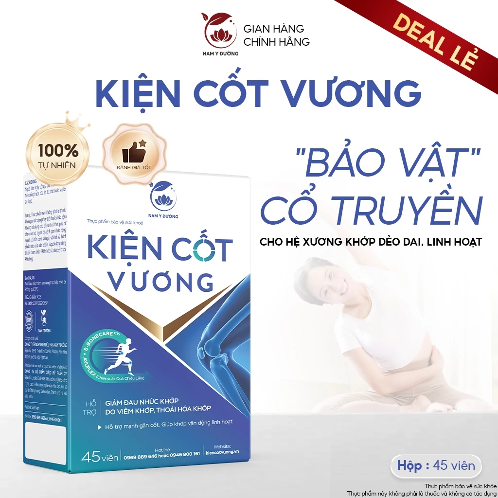 [DEAL] Viên Hoàn Kiện Cốt Vương Nam Y Đường - Hỗ Trợ Giảm Đau Mỏi Xương Khớp, Tê Bì Tay Chân