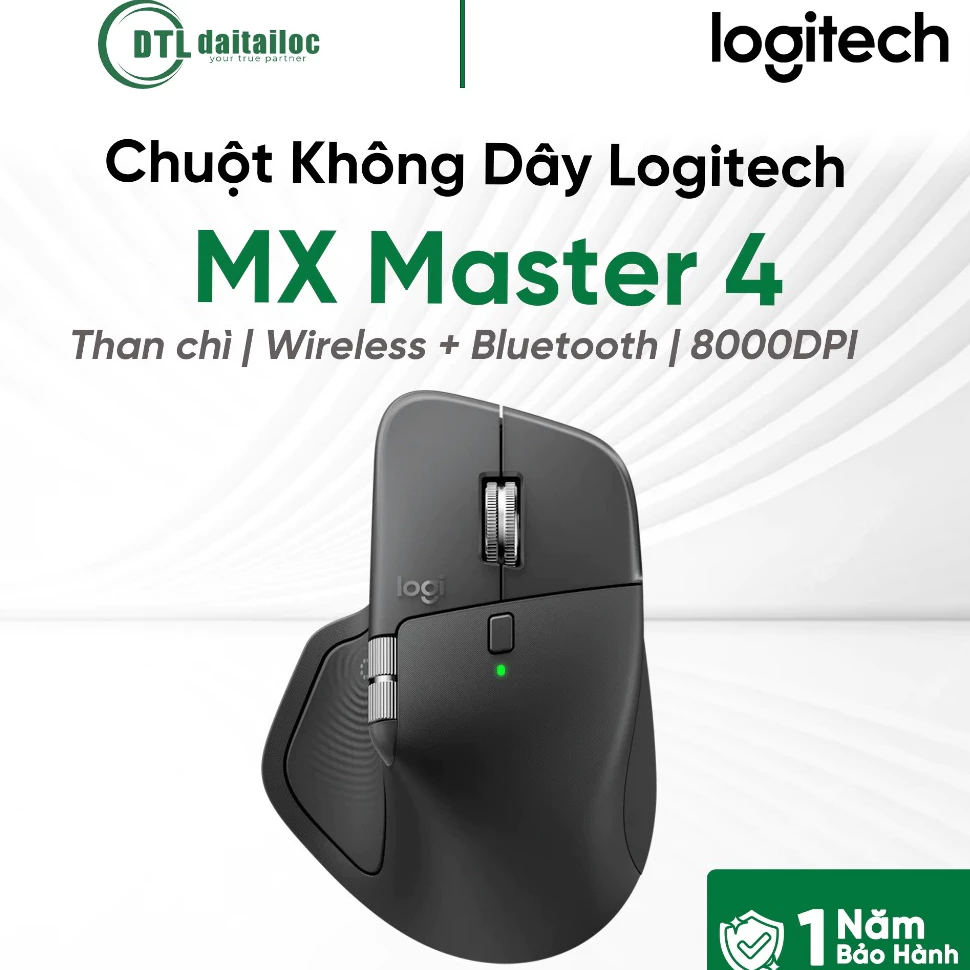 Chuột Không Dây Bluetooth Logitech MX Master 4 Màu Than Chì | Chính Hãng | Bảo Hành 12 Tháng