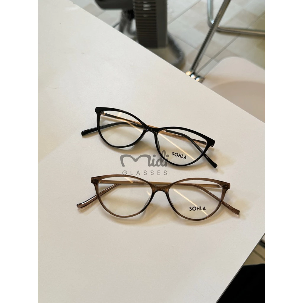 Kính mắt mèo Midiglasses chất liệu kim loại form vừa Sohla (86075)