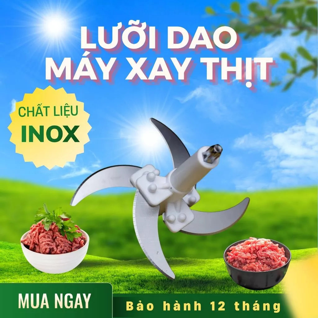 Lưỡi Dao Máy Xay Thịt,Lưỡi Dao Thay Thế Máy Xay Thịt, Chất Liệu Inox chống GỈ  Sét, Cực Sắc và Siêu Bền