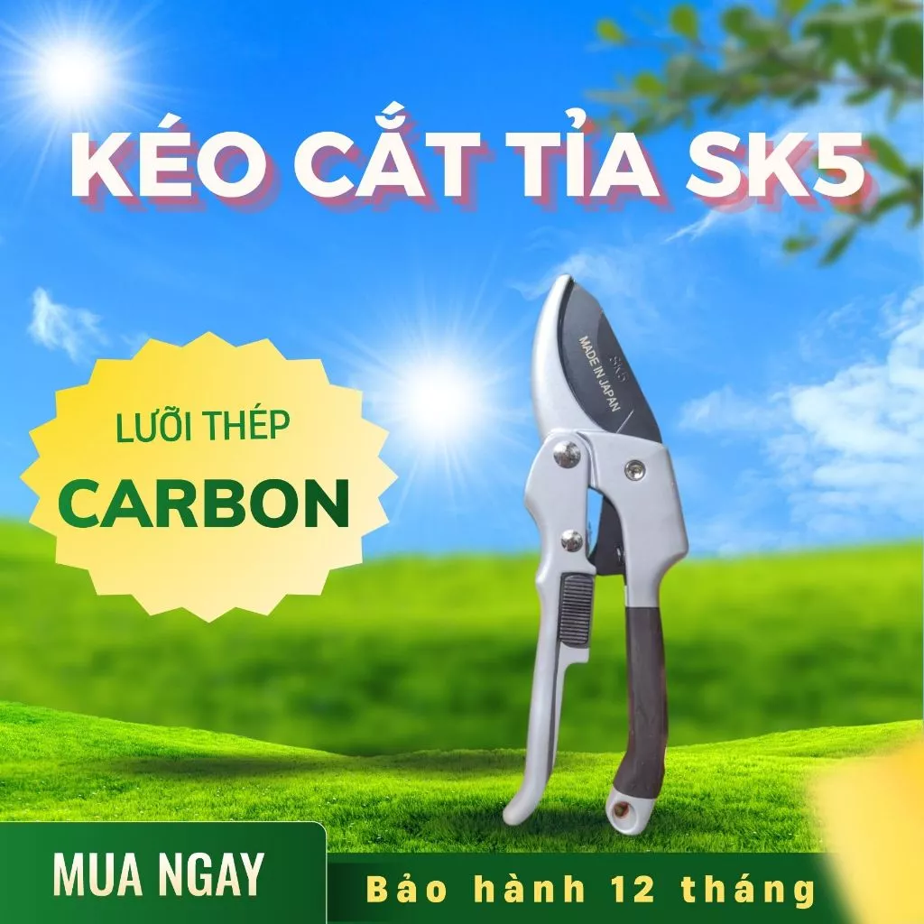 Kéo Cắt Tỉa Cành Cây SK5 Chuyên Dụng,Dụng Cụ Làm Vườn Tiện Lợi, Cắt Nhanh, Siêu Nhẹ, Không Kẹt
