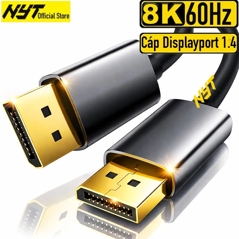 Cáp DisplayPort 1.4 Hỗ trợ 4K 144Hz Cao Cấp NYT HA101 - BH 12T Chính Hãng