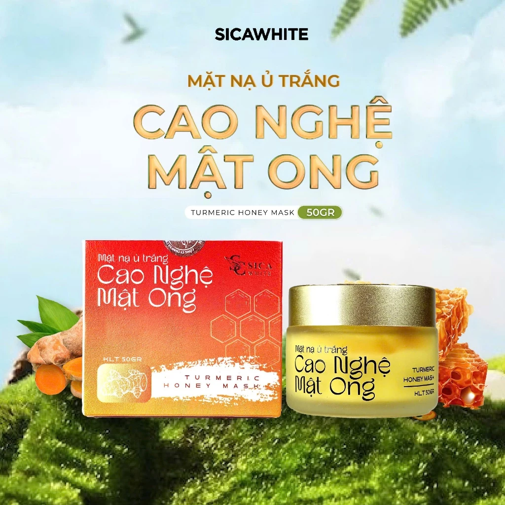 [MỚI] Mặt Nạ Ủ Trắng Cao Nghệ Mật Ong Sica White 50G, Cấy Trắng, Hỗ Trợ Da Thâm Mụn, Không Đều Màu - SICA WHITE