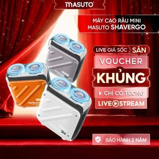 Máy cạo râu Masuto ShaverGo lưỡi dao kép mỏng Chống nước IPX7 cạo khô hay ướt đều thoải mái