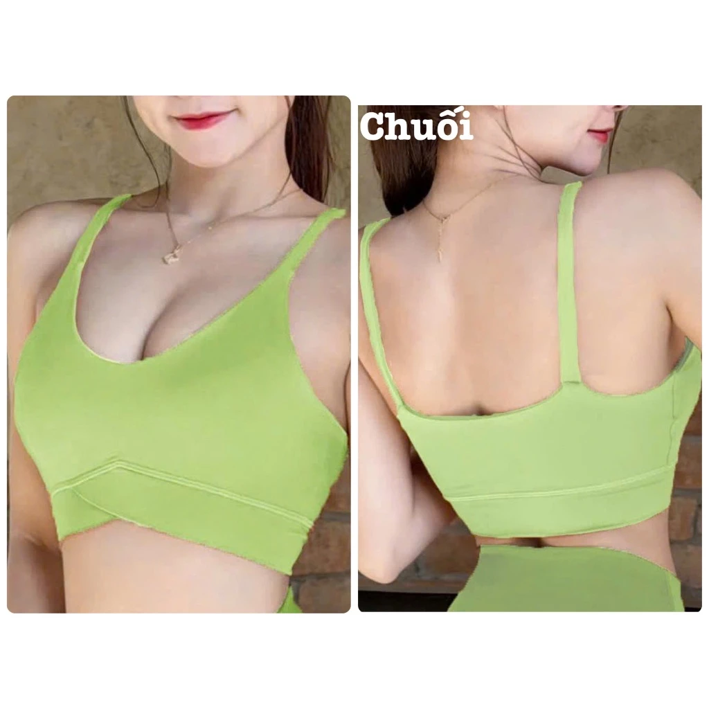 Áo Bra Tập Gym, Yoga Nữ Bo Chéo 2 Dây A12