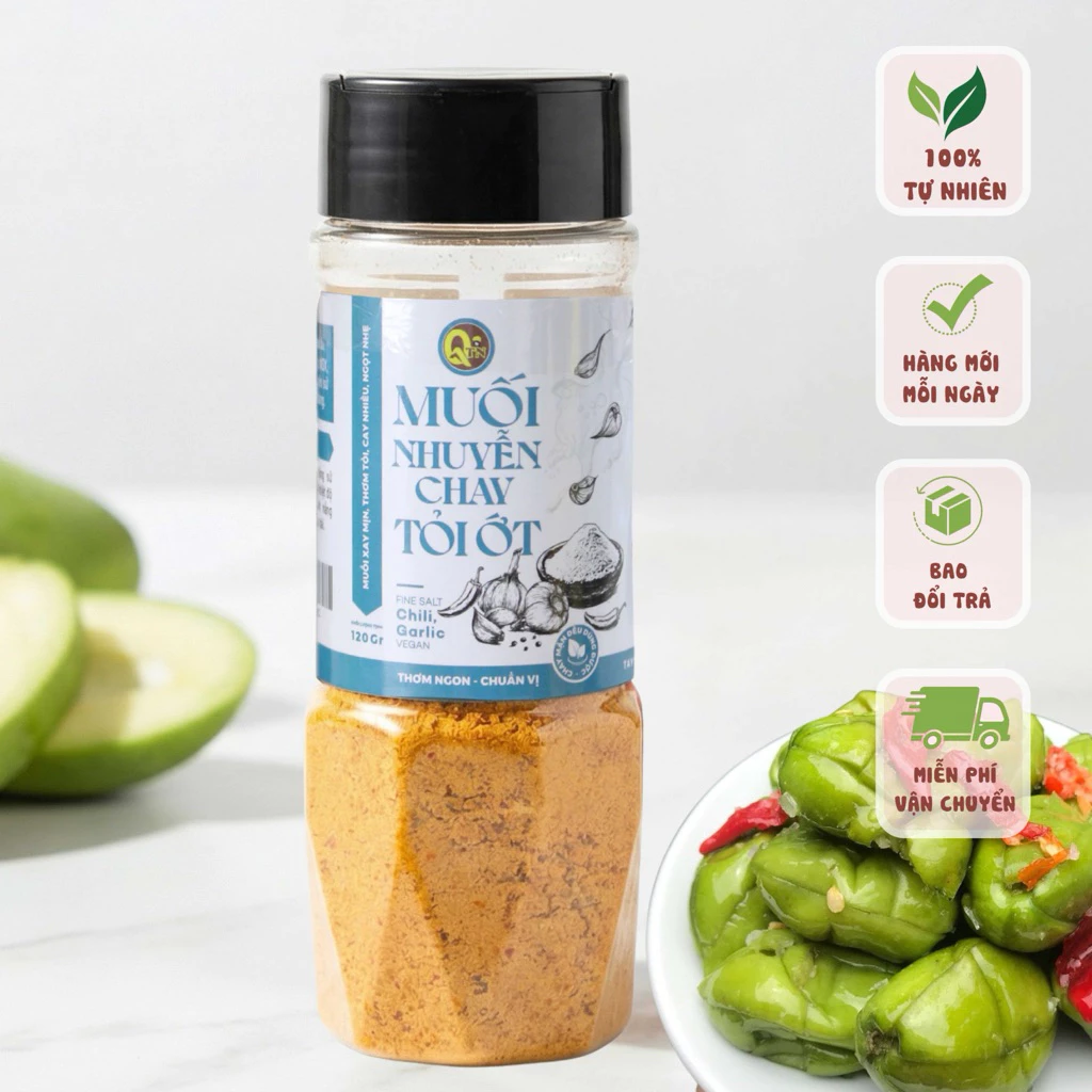 Muối Nhuyễn Ăn Chay Dùng Trộn Chấm Bánh Tráng, Trái Cây Tây Ninh Size 100gr - 500gr-LiliFood