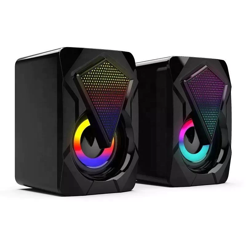 Loa Vi Tính 2.0 Mini 1046 có LED RGB-Loa Để Bàn Cao Cấp - Bảo Hành 6 Tháng