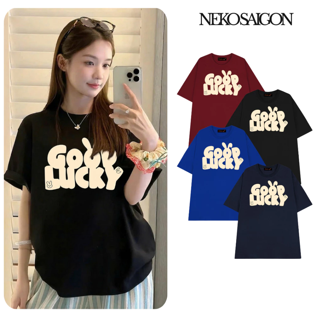 Áo thun tay lỡ form rộng unisex Neko.sg ATL530