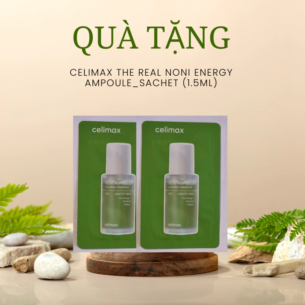 [QUÀ TẶNG] 2 Sachet Tinh Chất Dưỡng Ẩm Làm Dịu Celimax The Real Noni Energy Ampoule 1.5ml