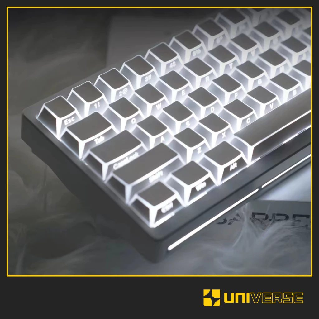 ​Keycap Shadow 3.0 Xuyên Led Mạch Xuôi PBT Profile Cherry 134 Nút Bàn Phím Keycap Polar Universe
