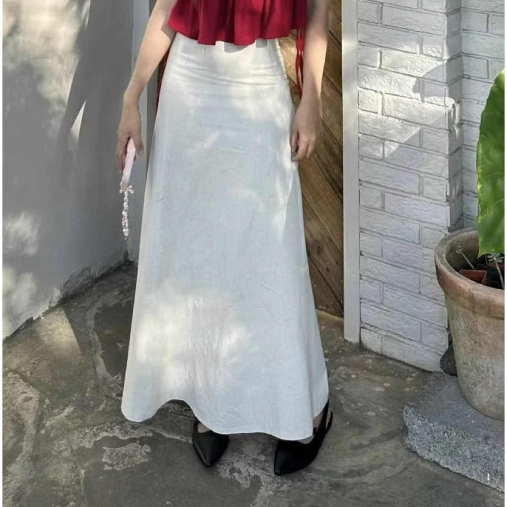 Chân Váy Dài Linen Form Đuôi Cá Xòe Nhẹ KENCO clothing Thời Trang Nữ