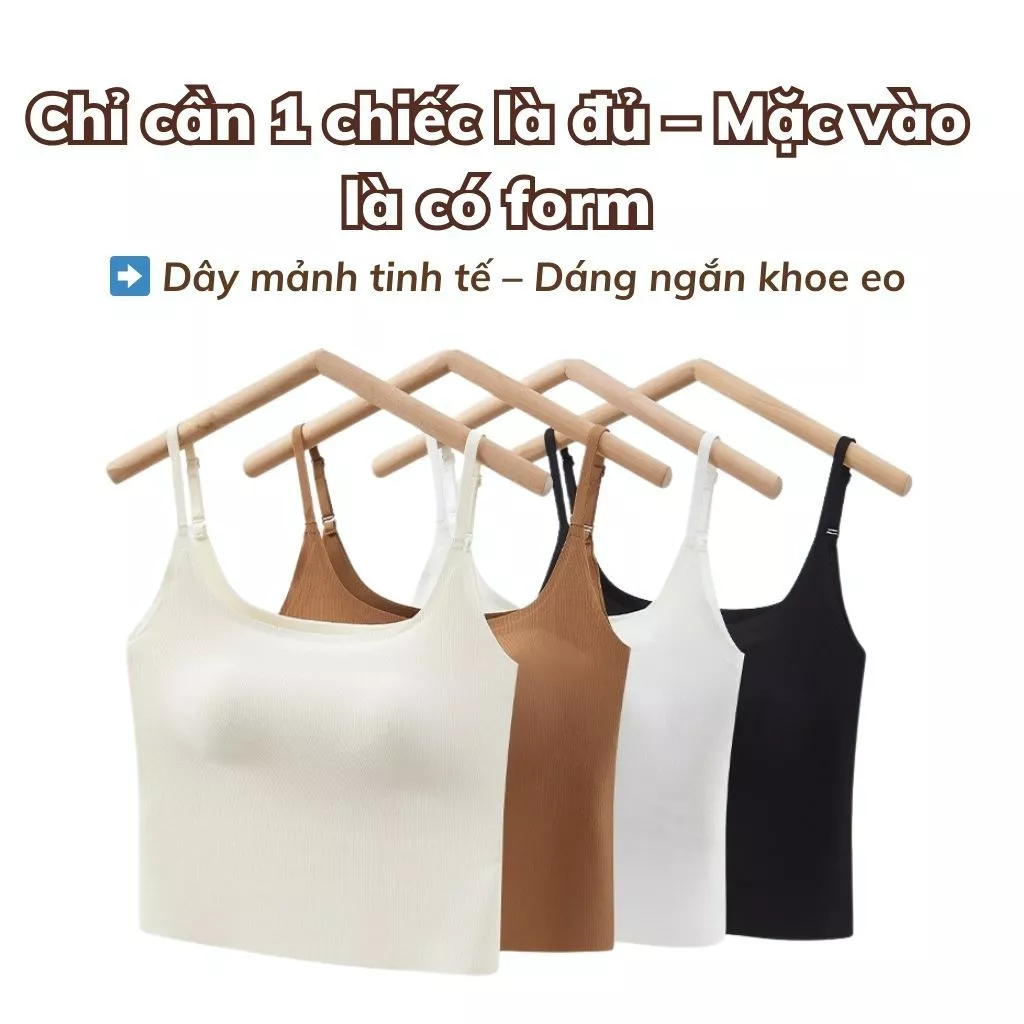 Áo bra nữ su đúc cao cấp dáng lửng đệm mút sẵn mỏng nhẹ tàng hình co giãn linh hoạt LANIXA B6683 -CB