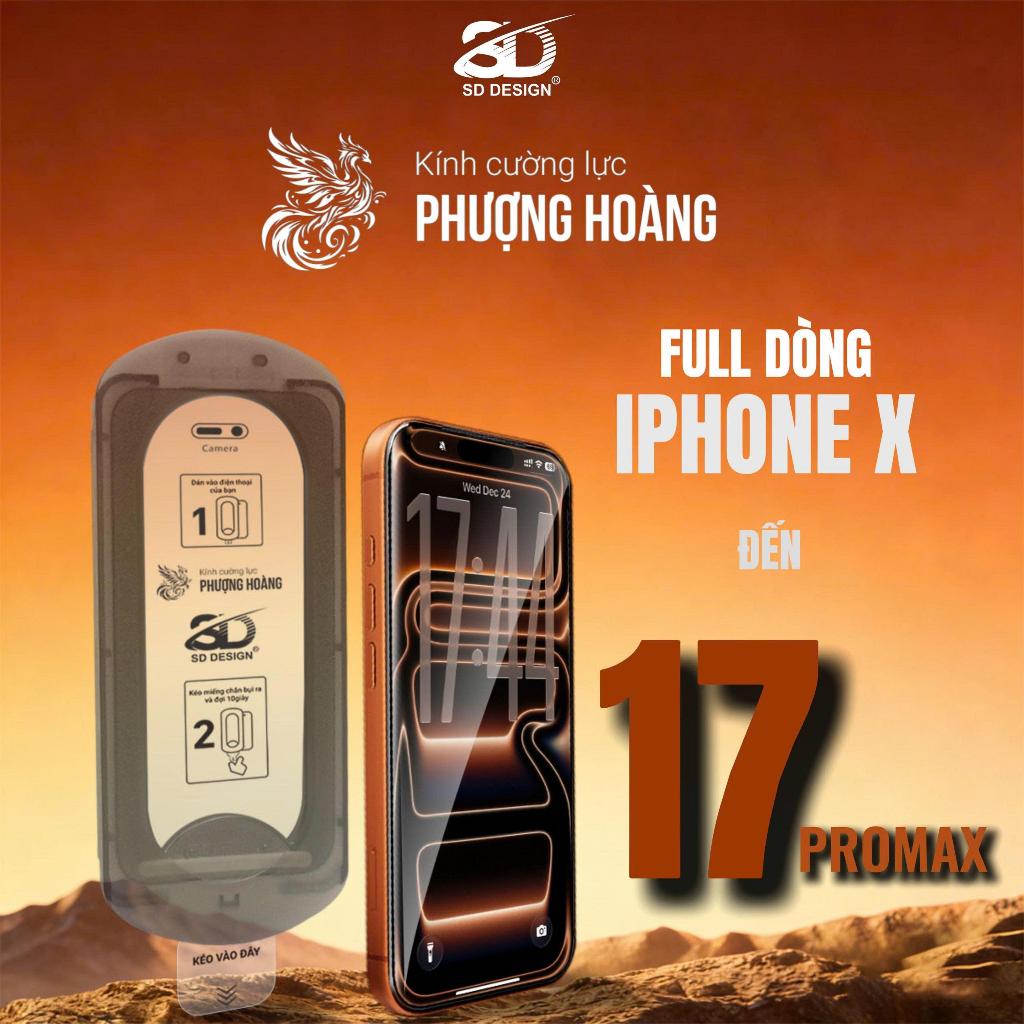 Kính Cường Lực Khung Tự Dán Phượng Hoàng SD Design Trong Suốt Và Chống Nhìn…