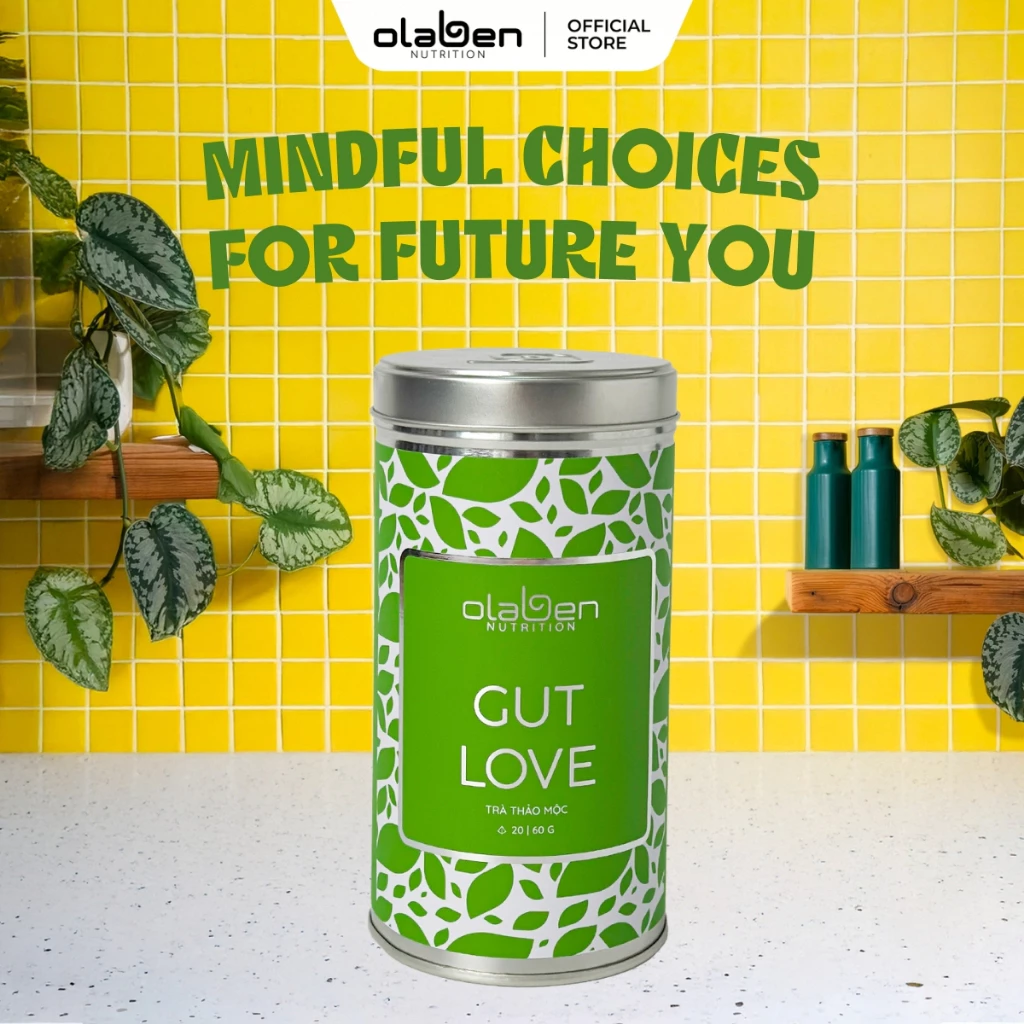 Hộp Trà Thảo Mộc Từ Thiên Nhiên, Hỗ Trợ Tiêu Hóa - Olaben Nutrition Gut Love Tea
