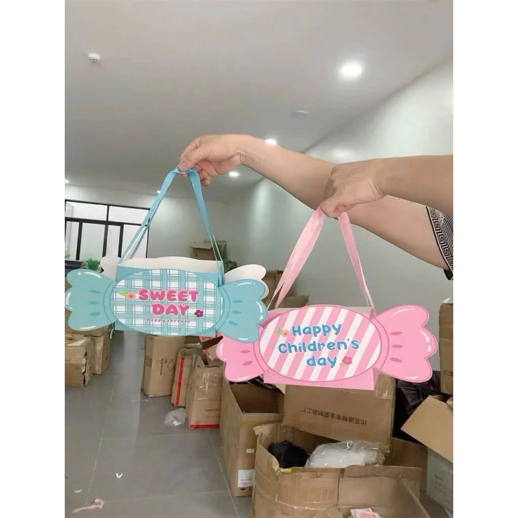 Túi KẸO NƠ(k kèm kẹo hoa) đựng bánh kẹo, làm gói quà cực xinh các dịp lễ.