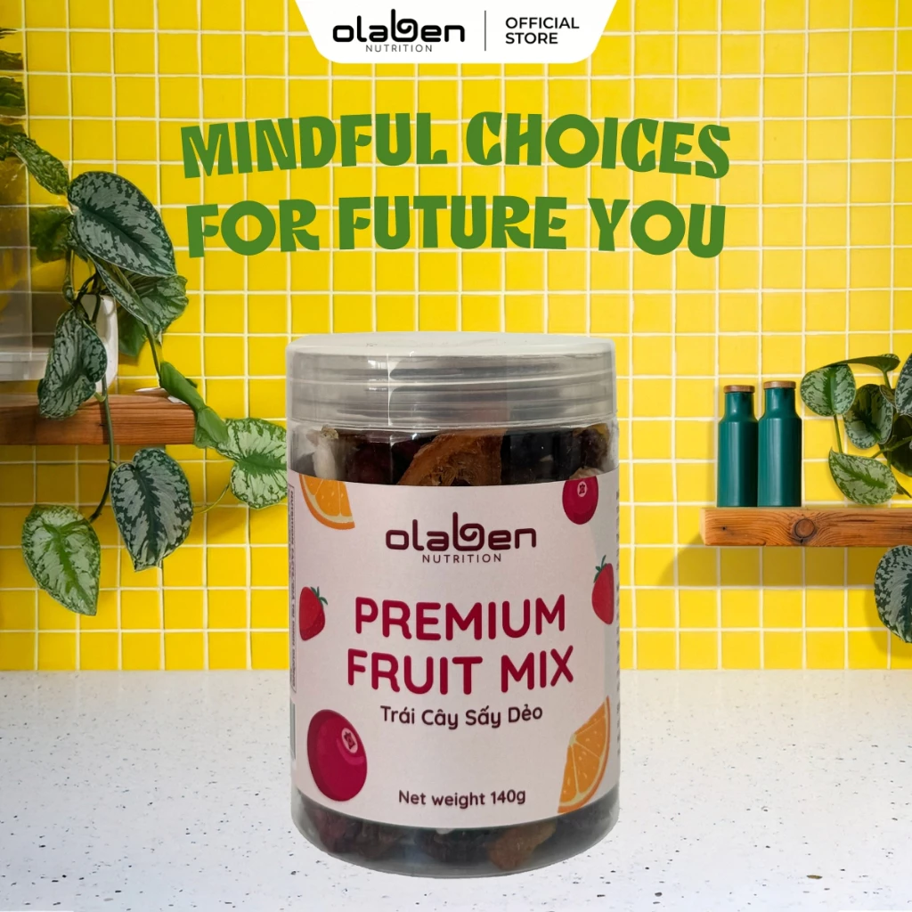 Hộp 140g Trái Cây Sấy Dẻo - Olaben Nutrition Premium Fruit Mix