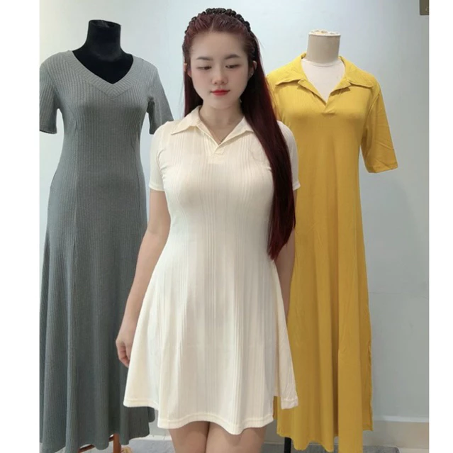Đầm xòe dáng A cổ polo – mặc lên là auto tôn dáng, che khuyết điểm cực đỉnh