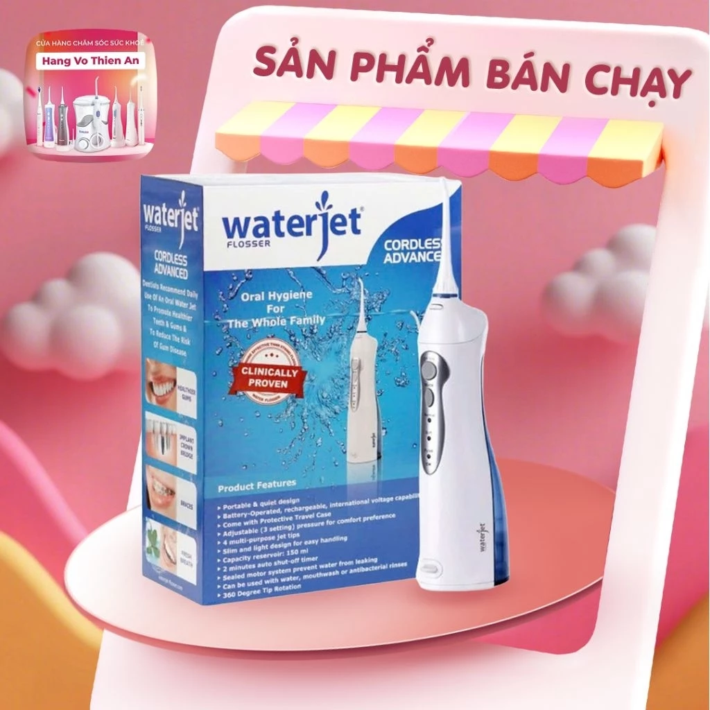 [ HỎA TỐC ] [CÓ VOUCHER -110K] Máy tăm nước WaterJet Advanced  (Chính hãng USA) - Bảo hành 12 tháng.