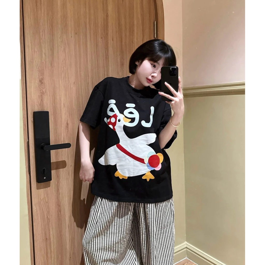 Áo Thun Nam Nữ VỊT LEE VER2 Siêu Nét Cao Cấp, Form Rộng Thoải Mái, Vải Cotton Dày Dặn Loại 1