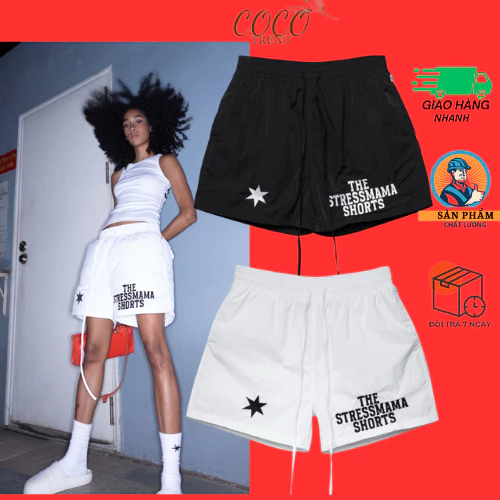 Quần Short Dù Nam Nữ Form Rộng Lưng Thun Dây Rút, Quần Đùi Nam Nữ Thể Thao Mát Nhẹ Boy Phố Mặc Cực Chất - COCOTRENT