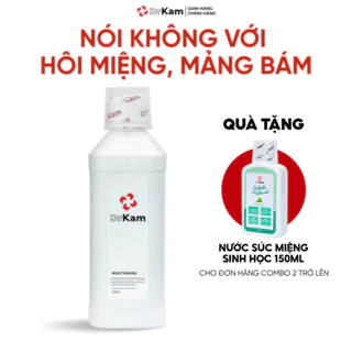 Nước Súc Miệng Chuẩn Y Khoa DrKam 250ml - Khử Hôi Miệng Giảm Viêm Nướu - Không Cồn Không Cay