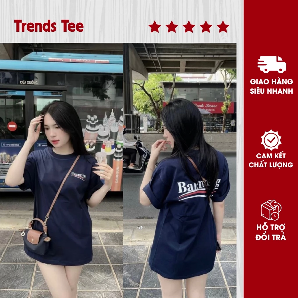 Áo Thun Nam Nữ Cotton 100% Cao Cấp 250Gsm In Hình BL Form Dày Dặn Co Giãn 2 Chiều
