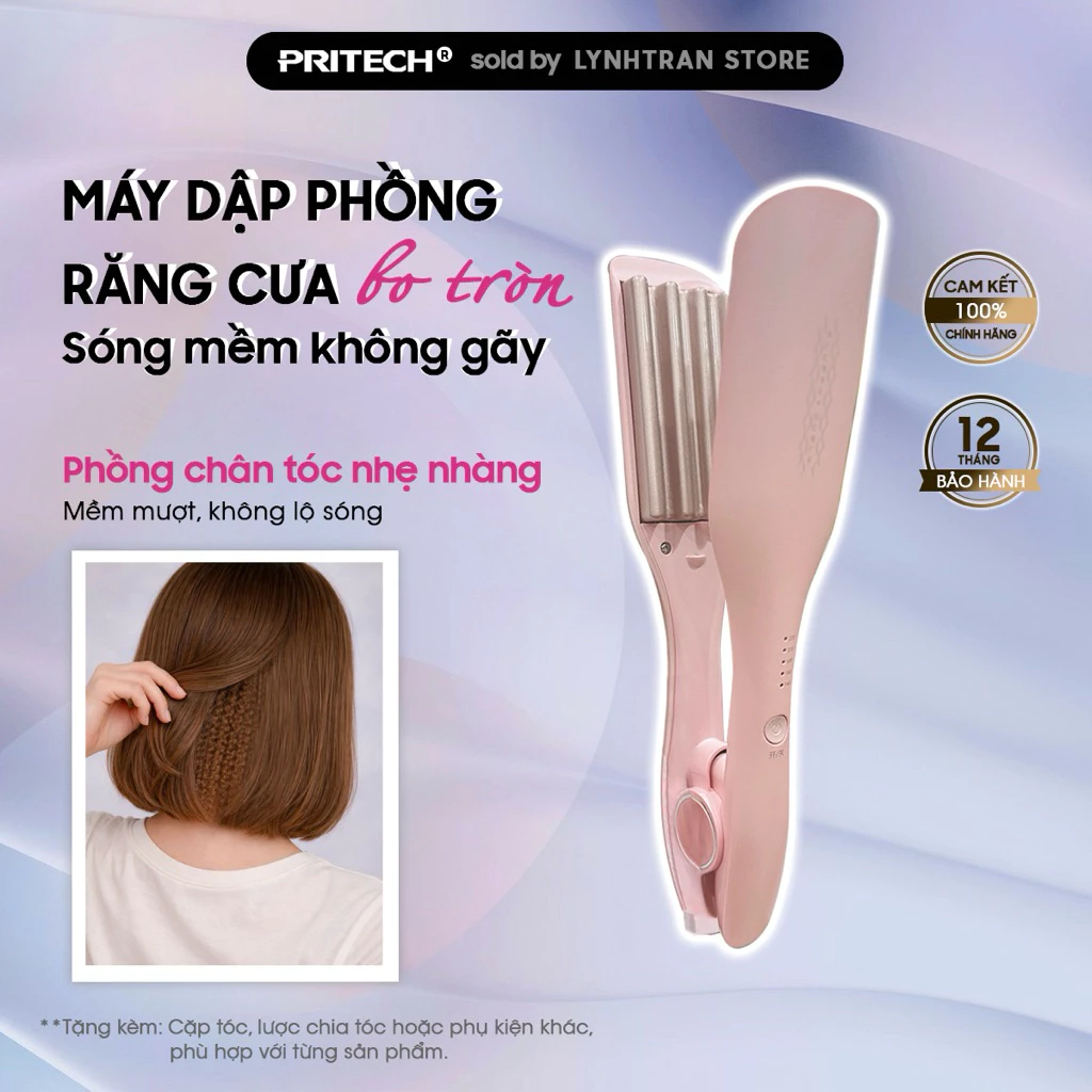 Máy Dập Phồng Tóc Chân Vuông Pritech®️Chính hãng giá tốt