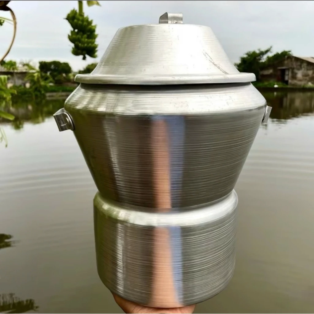Chõ đồ xôi từ 1Kg Nếp Đến 8Kg Nếp || Liền Thân, Nhôm Gò Công Nghiệp Dày Dặn - Hàng VNXK