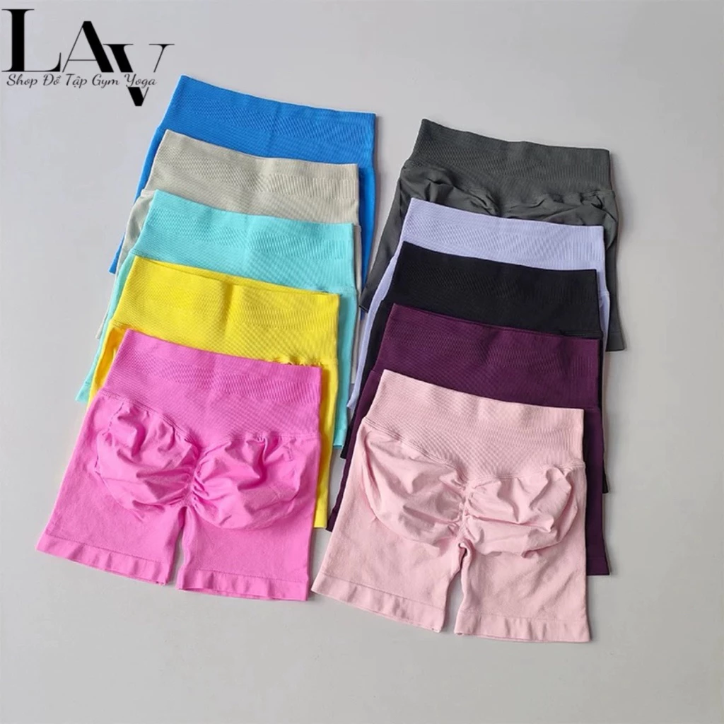Quần leggings đùi chun mông nâng mông, cạp thấp co giãn - LAV Activewear/W1253