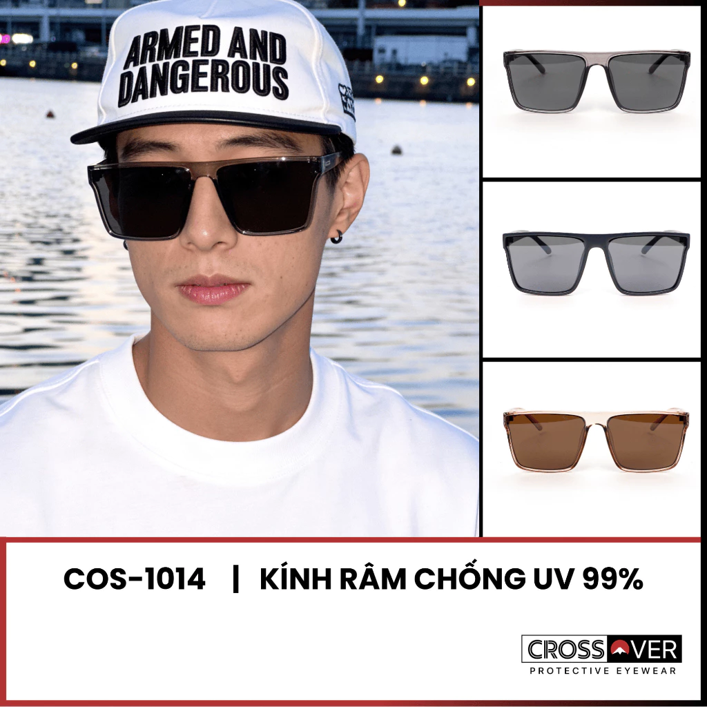 Kính mát thời trang nam gọng vuông chống tia UV400, nhiều màu lựa chọn - COS 1014