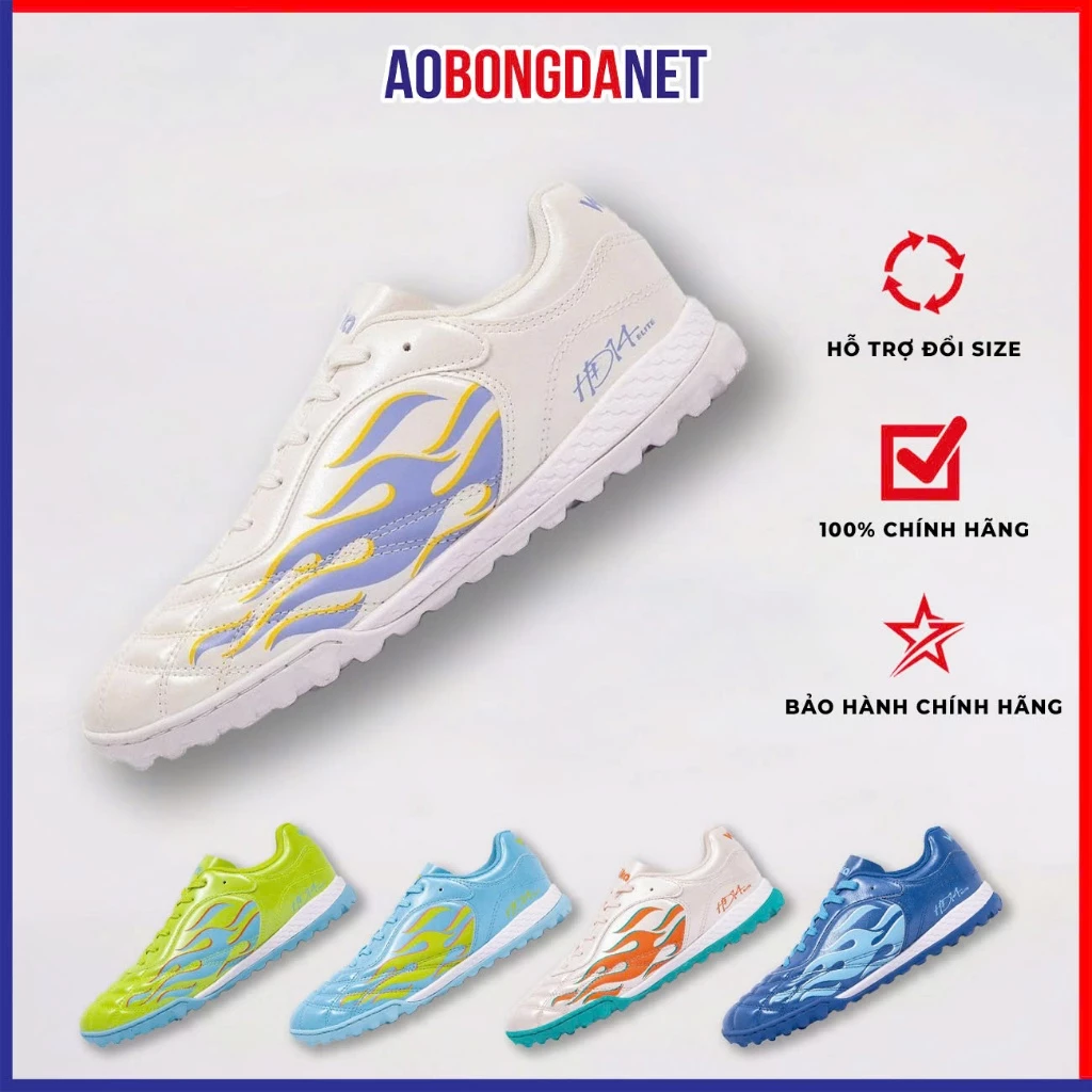 Giày Bóng Đá Nam Wika HD14 Elite , Giày Wika Hoàng Đức Mẫu Mới Sân Cỏ Nhân Tạo Chính Hãng Mềm Mại
