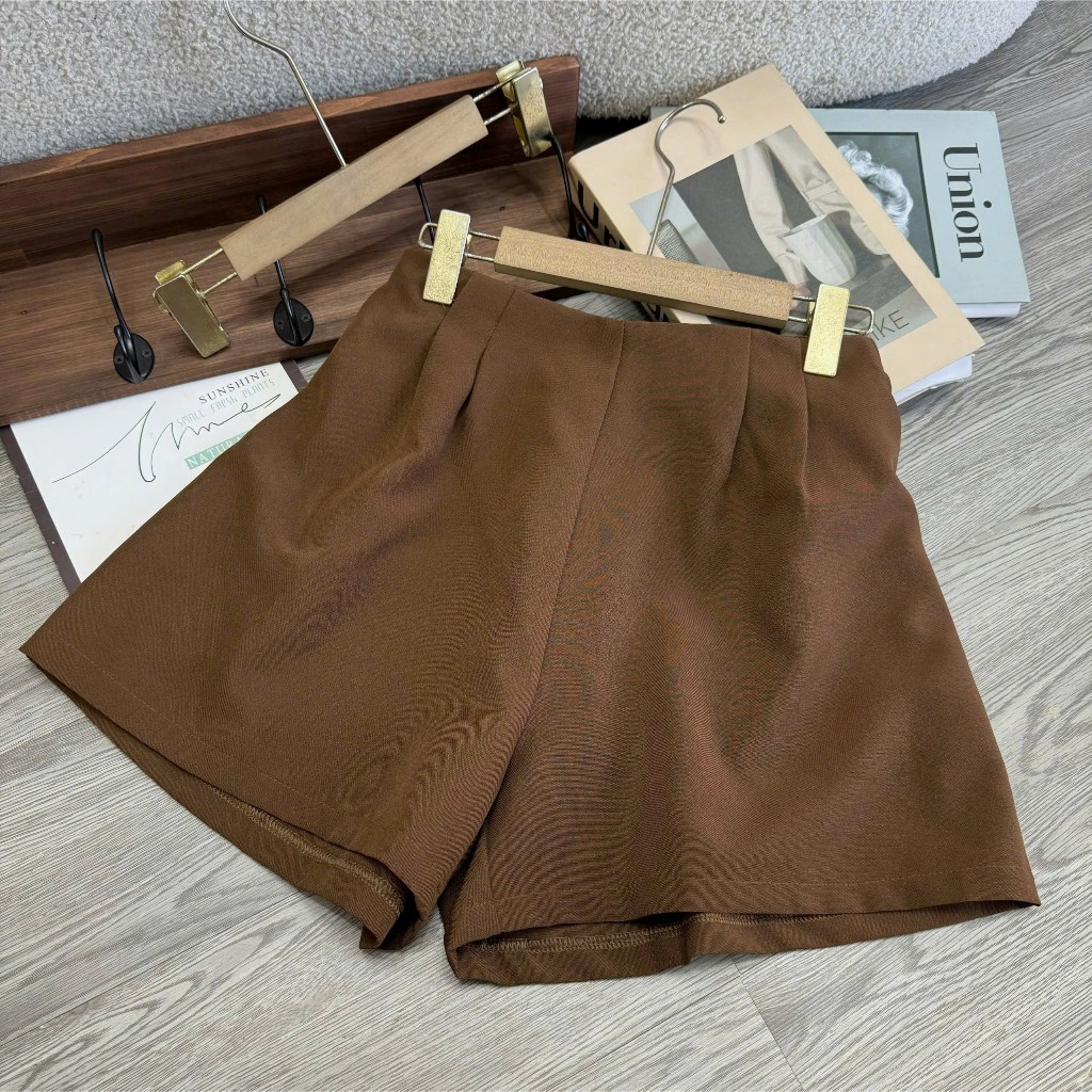 Quần Short Đùi Bigsize Nữ Xếp Ly Dáng A Chất Liệu Tuyết Chéo Lưng Thun Cạp Cao Co Giãn 50-95kg QDXL